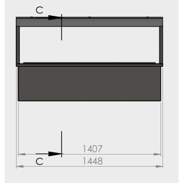 Verwarmde Plaat | 6x GN 1/1 | Geventileerd | +50°C/+80°C | RVS | 1.2kW | 2100x760x830(h)mm