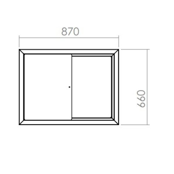 Gekoelde IJsbak | 6x 360x155x200mm | -18°C | RVS | 0.5kW | 1270x660x870(h)mm