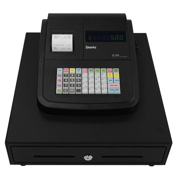 Kassa | ER-180U | 16 Preset-Toetsen | 1-Regeldisplays | Bonprinter 57.5mm | Kassalade | 400x450x218(h)mm