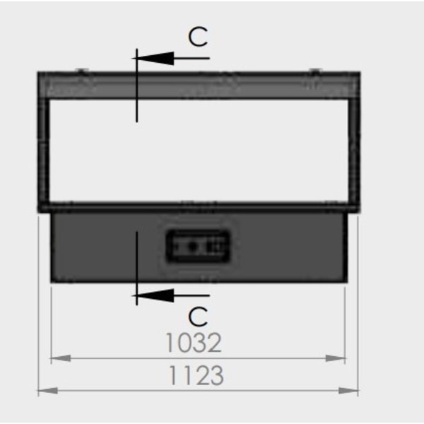Bain Marie | 2x GN 1/1 | +50°C/+80°C | RVS | 0.5kW | 800x760x730(h)mm