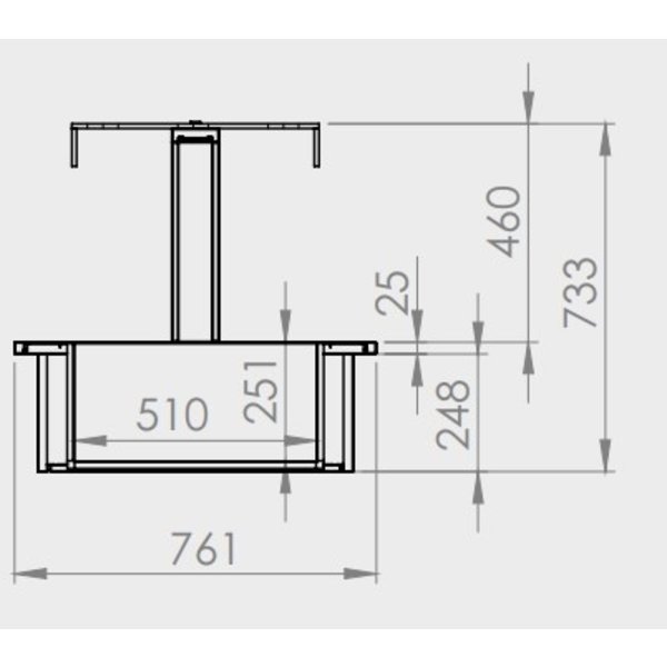 Bain Marie | 3x GN 1/1 | +50°C/+80°C | RVS | 0.5kW | 1120x760x730(h)mm