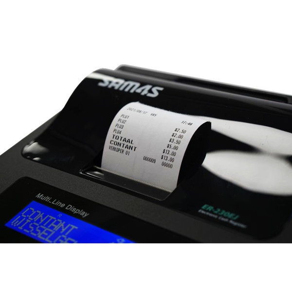 Mobiele Kassa | ER-230BEJ | 12 Preset-Toetsen | 2-Regeldisplays | Bonprinter 57.5mm | 225x326x124(h)mm
