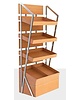 Luxus Winkelstelling | Modulair | Hout | Voor Brood | Supermarkt/Bakker | 4 Schappen | 1500x700x2000(h)mm 