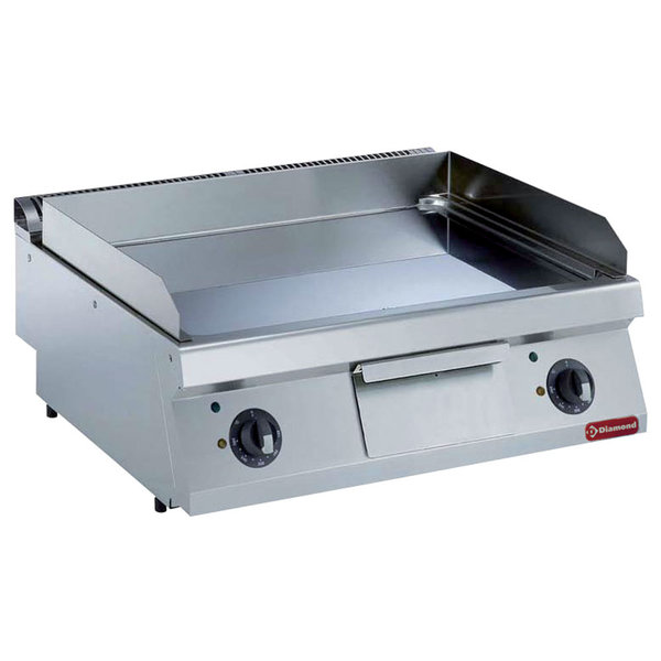 Bakplaat/Grillplaat | Elektrisch | Glad 730x540mm | 9kW | 800x700x250/320(h)mm