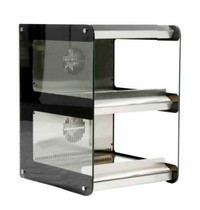 Luxus Warmhoudvitrine | RVS + Glas | Open | Met Heteluchtgordijn | +60°C/+80°C | 0.7kW | 540x650x810(h)mm