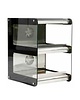 Luxus Warmhoudvitrine | RVS + Glas | Open | Met Heteluchtgordijn | +60°C/+80°C | 0.7kW | 540x650x810(h)mm 