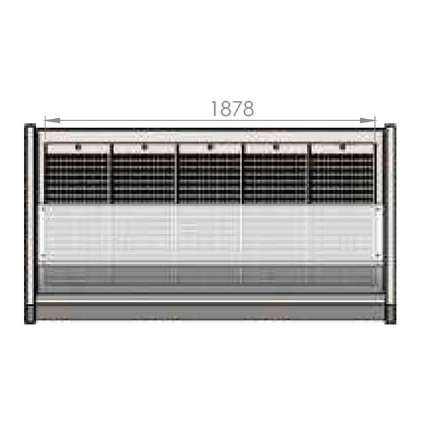Viskoeltoonbank | 0°C/+4°C | Geforceerd | 0.59kW | 2500x1100x1200(h)mm