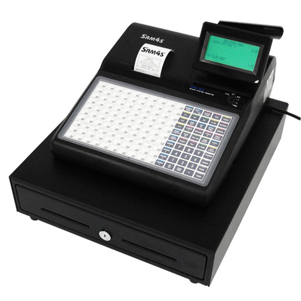 Kassa | SPS-320 | 100 Preset-Toetsen | 8-/2-Regeldisplays | Bonprinter 57.5mm | Kassalade | 400x450x279(h)mm