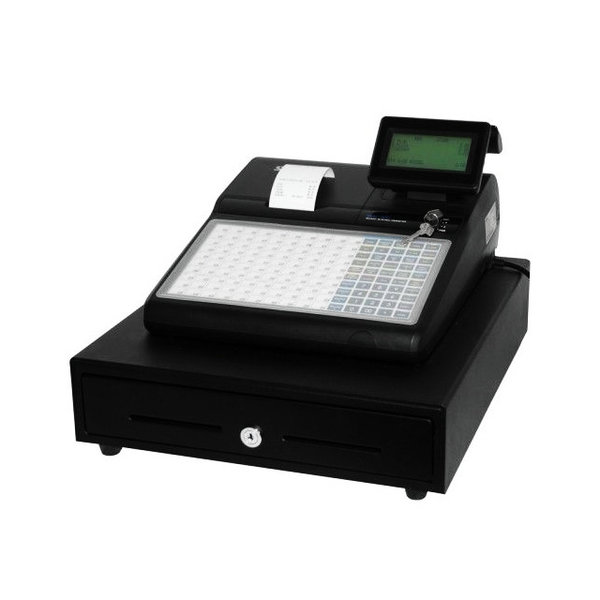 Kassa | SPS-320 | 100 Preset-Toetsen | 8-/2-Regeldisplays | Bonprinter 57.5mm | Kassalade | 400x450x279(h)mm