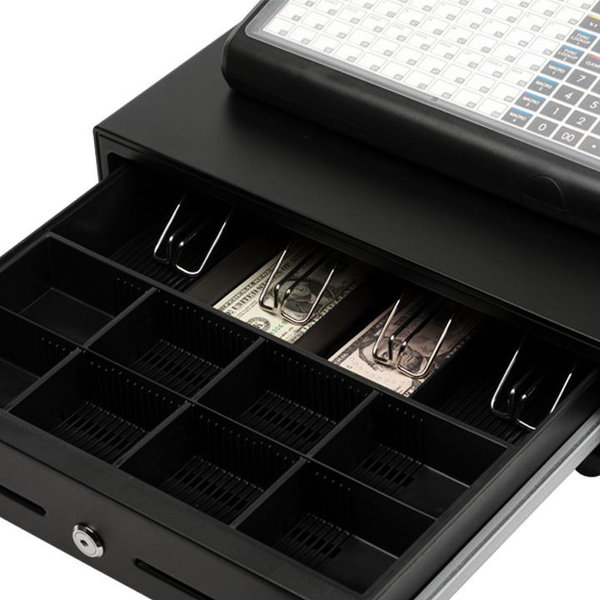 Kassa | SPS-320 | 100 Preset-Toetsen | 8-/2-Regeldisplays | Bonprinter 57.5mm | Kassalade | 400x450x279(h)mm