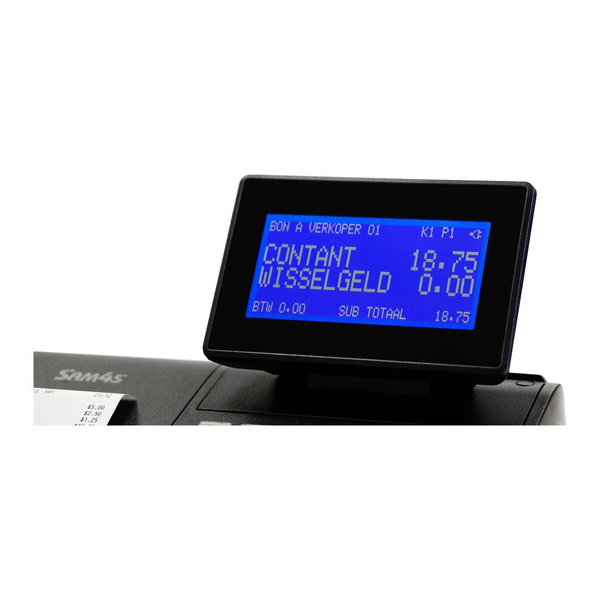 Kassa | NR-420 | 8 Preset-Toetsen | 8-/2-Regeldisplays | Bonprinter 57.5mm | 260x210x170(h)mm