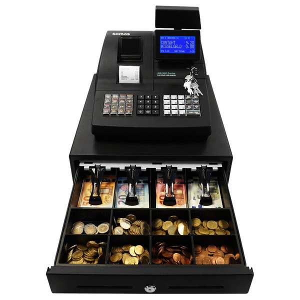 Kassa | NR-520RB | 12 Preset-Toetsen | 8-/2-Regeldisplays | 2x Bonprinter 57.5mm | Kassalade | 400x450x266(h)mm