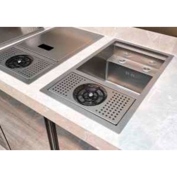 Spoelbak met Glazenspoeler | Inbouw | 320x550mm