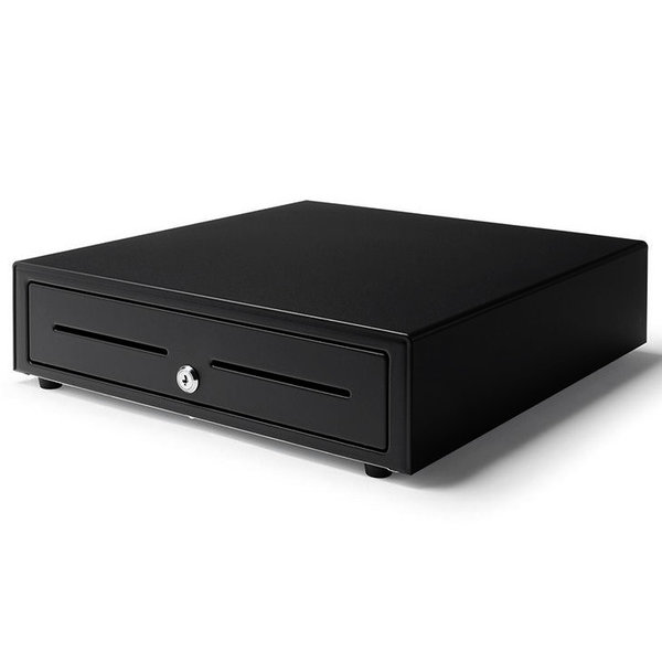 Kassalade | 410 USB | Zwart | 8 Muntvakken + 4 Biljetvakken | Elektrisch (USB) | 410x415x110(h)mm