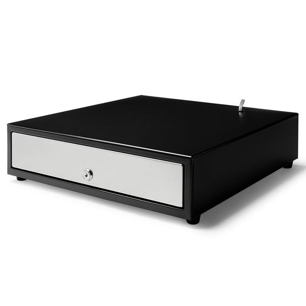 Kassalade | 423 | Zwart/RVS | 8 Muntvakken + 4 Biljetvakken | Elektrisch (12V/24V) | 405x423x113(h)mm