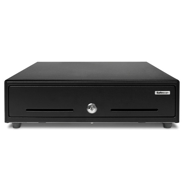 Kassalade | STANDARD DUTY | Zwart | 8 Muntvakken + 4 Biljetvakken | Elektrisch (12V) | 350x405x105(h)mm