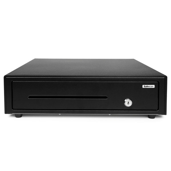 Kassalade | STANDARD DUTY | Zwart | 8 Muntvakken + 4 Biljetvakken | Elektrisch (12V) | 410x415x115(h)mm