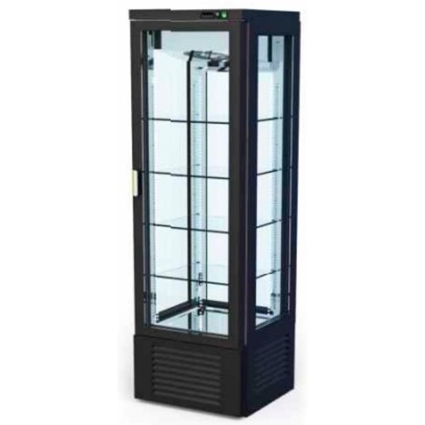 Rijpingskast | 700L | RVS + Glazen Deur | Zwart | Geventileerd | 0.56kW | 230V | 900x850x2400(h)mm