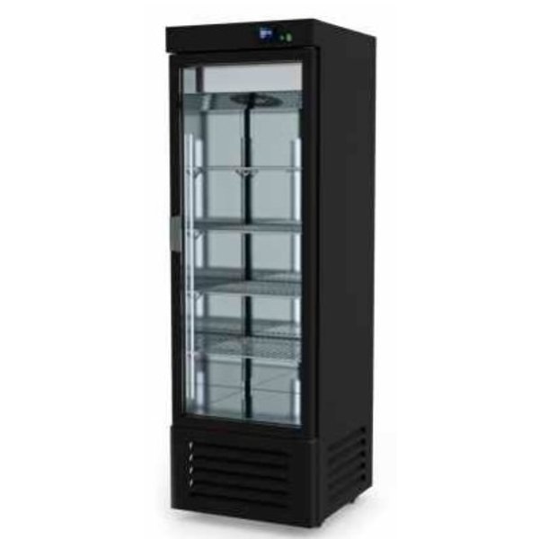 Rijpingskast | 700L | RVS + Glazen Deur | Zwart | Geventileerd | 0.4kW | 230V | 720x850x2120(h)mm