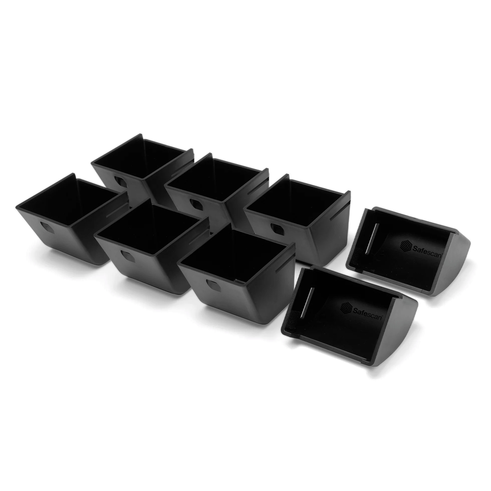 Safescan 4141CC – Set Van 8 Muntbakjes Voor Safescan LD-4141, SD-4141 En HD-4141S, Standaard Tarra 33,5 Gram