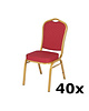 Luxus Stackchair Jazz | 40x | Rood | Stalen Frame 
