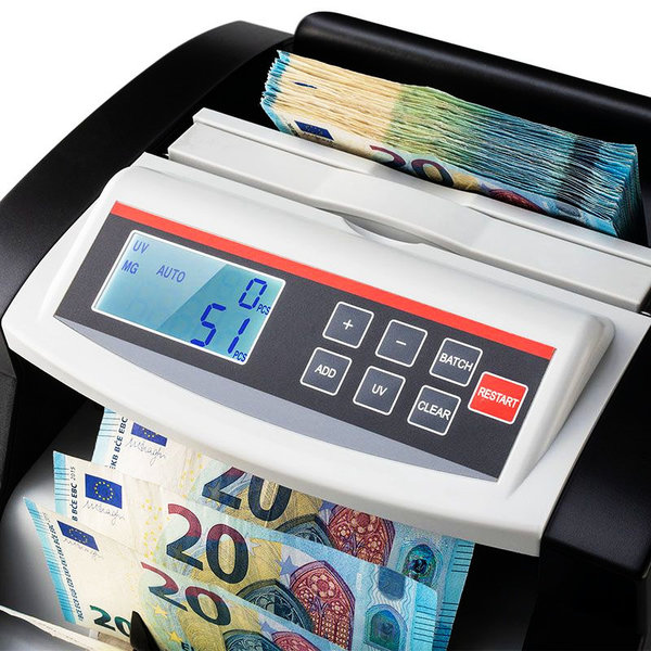 Biljettelmachine | SERIE 2700+ | 1000/min | Invoer 200 / Opvang 300 Biljetten | Valsgelddetectie (2-Voudig) | 298x246x190(h)mm