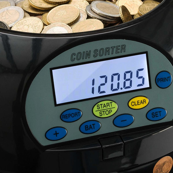 Munttelmachine | SERIE 909 | 700/min | Invoer 800 / Opvang 400 Munten | 302x278x258(h)mm