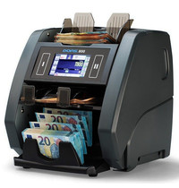 DORS™ Biljettelmachine | SERIE 800 | 1500/min. | Invoer 500 / Opvang 600 Biljetten | Valsgelddetectie (ECB-Gecertificeerd) | Touchscreen | 305x295x345(h)mm