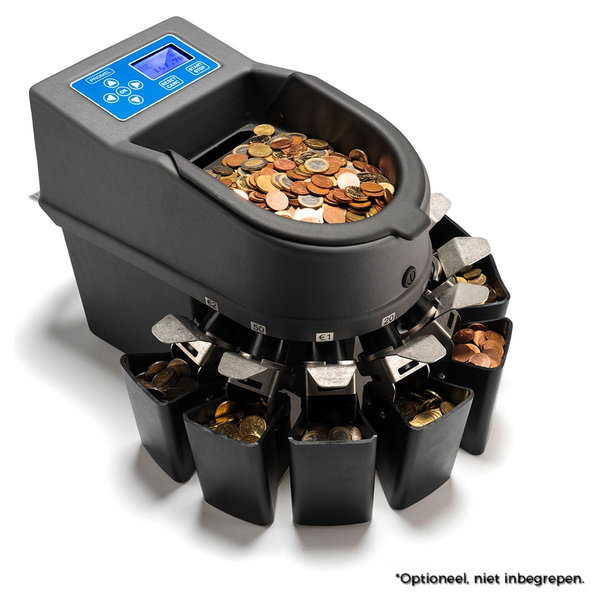 Munttelmachine | PRO 801-M | 1800/min | Invoer 800 Munten / Opvang Onbeperkt | 280x460x320(h)mm