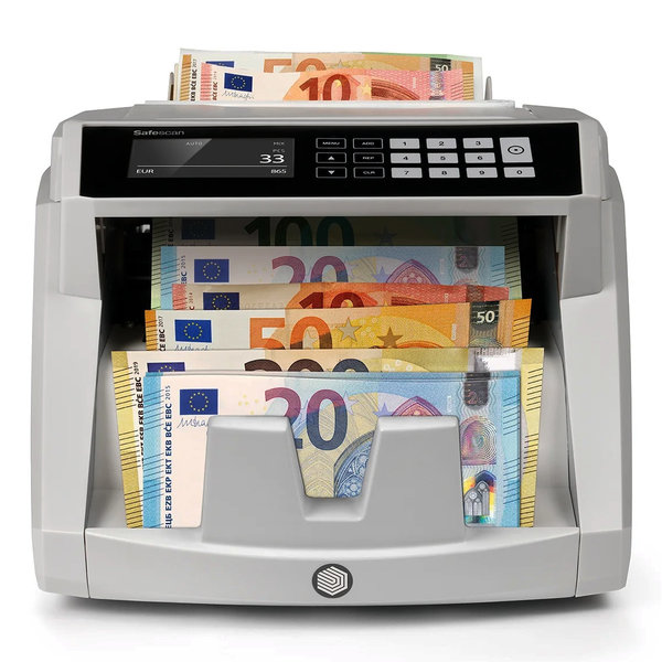 Biljettelmachine | 2465-S | 1000/min. | Invoer 300 / Opvang 220 Biljetten | Valsgelddetectie (ECB-Gecertificeerd) | 261x311x195(h)mm