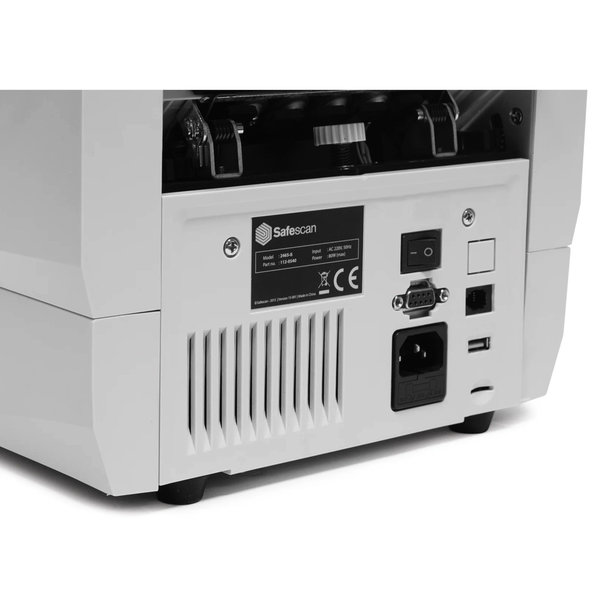 Biljettelmachine | 2465-S | 1000/min. | Invoer 300 / Opvang 220 Biljetten | Valsgelddetectie (ECB-Gecertificeerd) | 261x311x195(h)mm