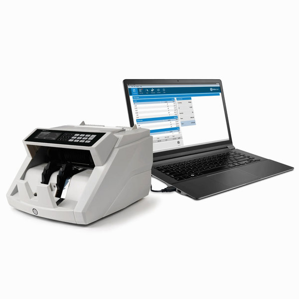 Biljettelmachine | 2465-S | 1000/min. | Invoer 300 / Opvang 220 Biljetten | Valsgelddetectie (ECB-Gecertificeerd) | 261x311x195(h)mm