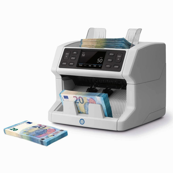 Biljettelmachine | 2850 | 1500/min. | Invoer 500 / Opvang 220 Biljetten | Valsgelddetectie (3-Voudig) | Touchscreen | 259x254x255(h)mm