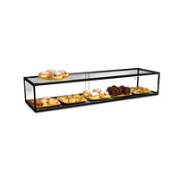 SAYL Vitrine | Zwart | LED | Neutraal | Demonteerbaar | 555x330x215(h)mm