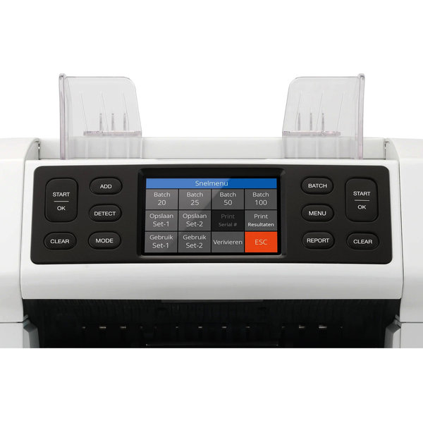 Biljettelmachine | 2865-S | 1200/min. | Invoer 500 / Opvang 220 Biljetten | Valsgelddetectie (ECB-Gecertificeerd) | Touchscreen | 259x254x255(h)mm