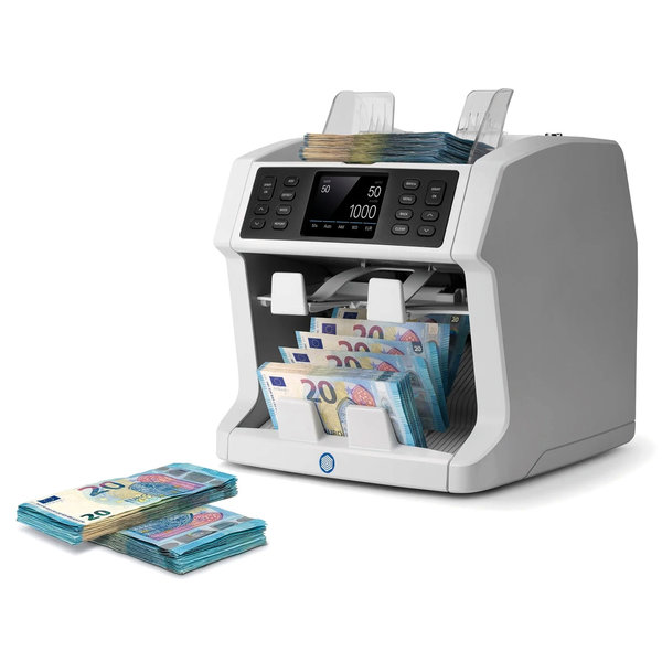 Biljettelmachine | 2985-SX | 1200/min. | Invoer 500 / Opvang 220 Biljetten | Valsgelddetectie (ECB-Gecertificeerd) | Touchscreen | 300x271x293(h)mm