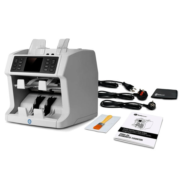 Biljettelmachine | 2985-SX | 1200/min. | Invoer 500 / Opvang 220 Biljetten | Valsgelddetectie (ECB-Gecertificeerd) | Touchscreen | 300x271x293(h)mm