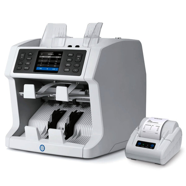 Biljettelmachine | 2985-SX | 1200/min. | Invoer 500 / Opvang 220 Biljetten | Valsgelddetectie (ECB-Gecertificeerd) | Touchscreen | 300x271x293(h)mm