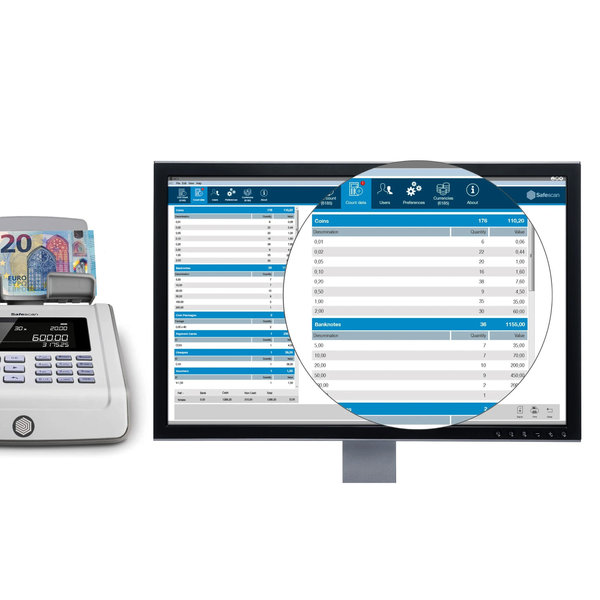 Money Counting Software | Safescan Telmachines | PC