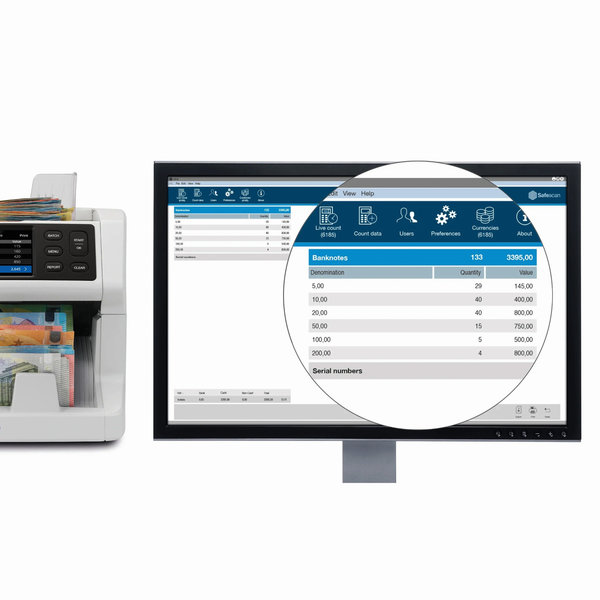 Money Counting Software | Safescan Telmachines | PC