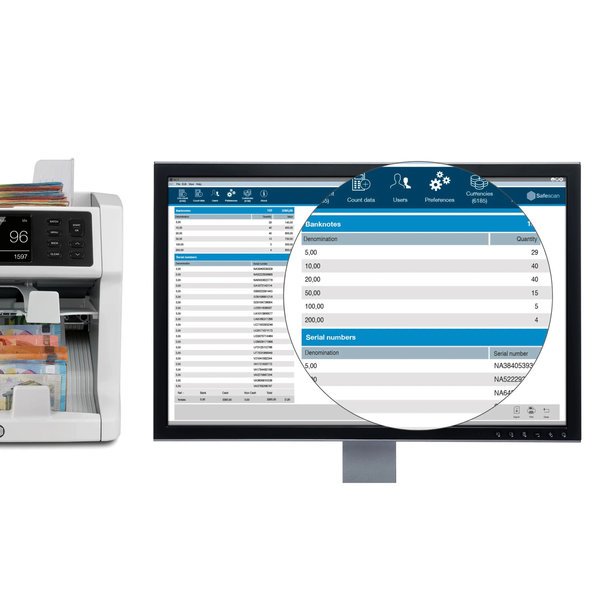 Money Counting Software | Safescan Telmachines | PC