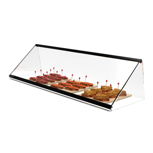 Vitrine | Zwart | Neutraal | 920x330x240(h)mm