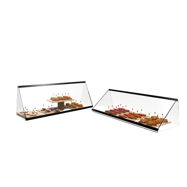 Vitrine | Zwart | Neutraal | 920x330x240(h)mm