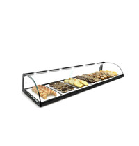 SAYL Vitrine | Zwart | Neutraal | Demonteerbaar | 840x380x170(h)mm