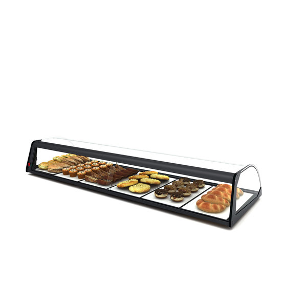 Vitrine | LED | Zwart | Neutraal | Demonteerbaar | 1190x380x170(h)mm