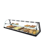 SAYL Vitrine | Zwart | 2 Schappen | Neutraal | Demonteerbaar | 840x380x290(h)mm