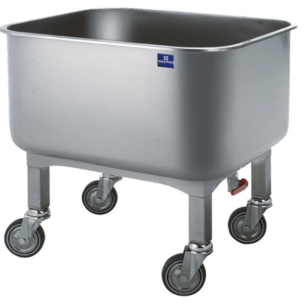 Wasbakwagen | 80L | RVS | 600x500x600(h)mm