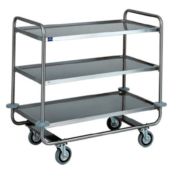 Wagen | RVS | 3 Schappen | 1100x600x1000(h)mm