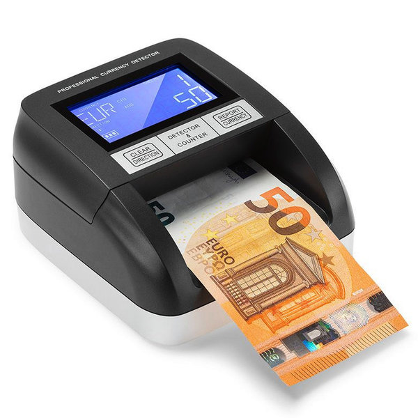 Valsgelddetector | P350 | 7-Voudige Detectie | ECB-Gecertificeerd | Accu Optioneel | 140x125x75(h)mm