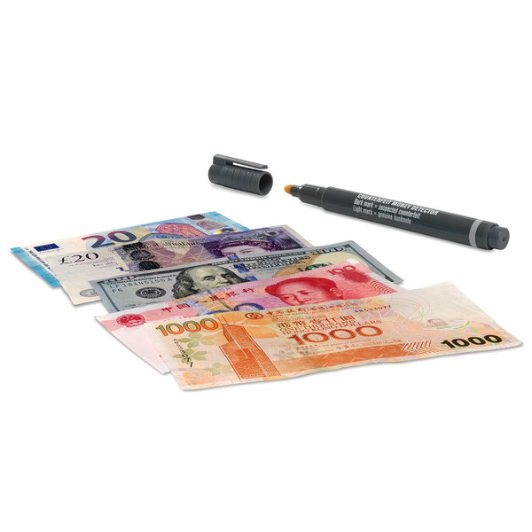 Valsgelddetectie-Pennen | Alle Valuta (Biljetten) | 20 Stuks | 135x10x15(h)mm